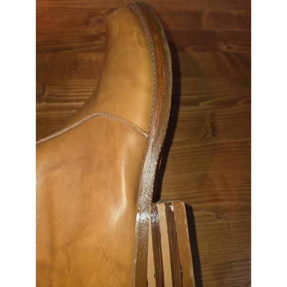 Durango Men\'s Tan Leather Boots - Side Zip - Size 10 1/2 D - Excellent Condition main image 5
